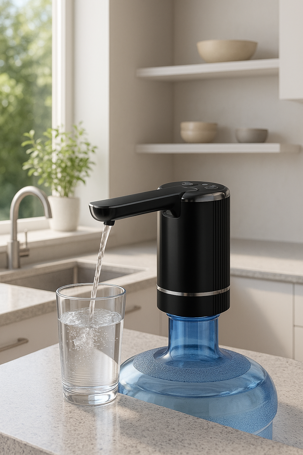 Water Dispensers Foldable Water Bottle Pump Automatic Dispenser Pump Button Control Portable Electric Water Dispenser for Home