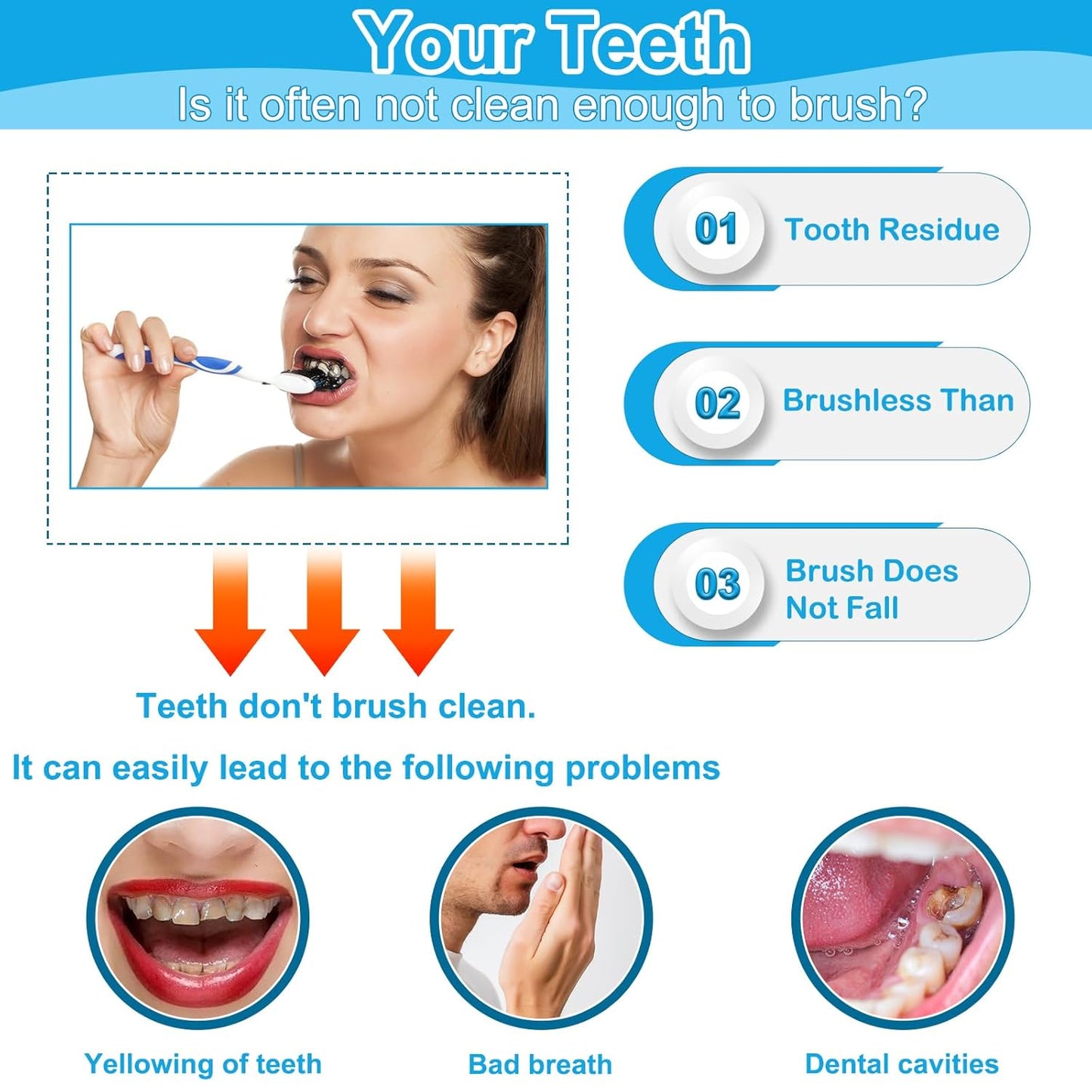 Ultrasonic Electric Toothbrush,U-Shaped Automatic Toothbrush 360° Cleaning with UV Light with 4 Clearing Gear, Washable Travel Home Dual-Use
