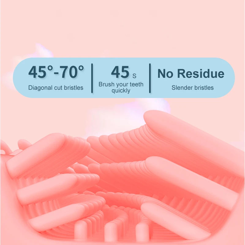 Ipx7 Waterproof Electric Toothbrush Kids U-Shaped Sonic Smart Ultrasonic Tooth Brush 360 Degrees Teeth Whitening for Children